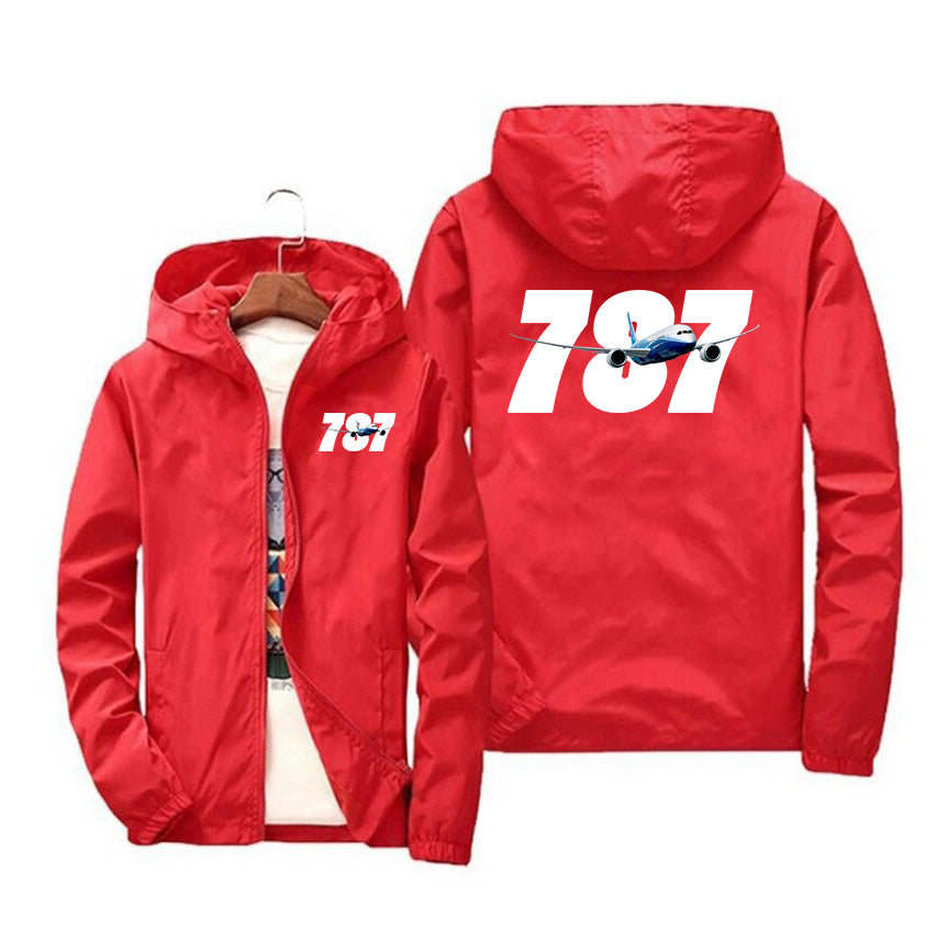 Super Boeing 787 Designed Windbreaker Jackets