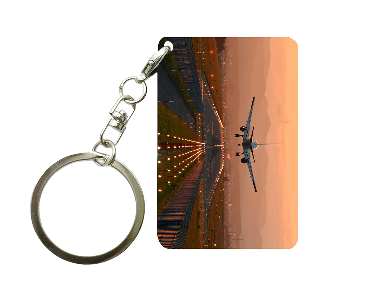 Super Cool Landing During Sunset Designed Key Chains