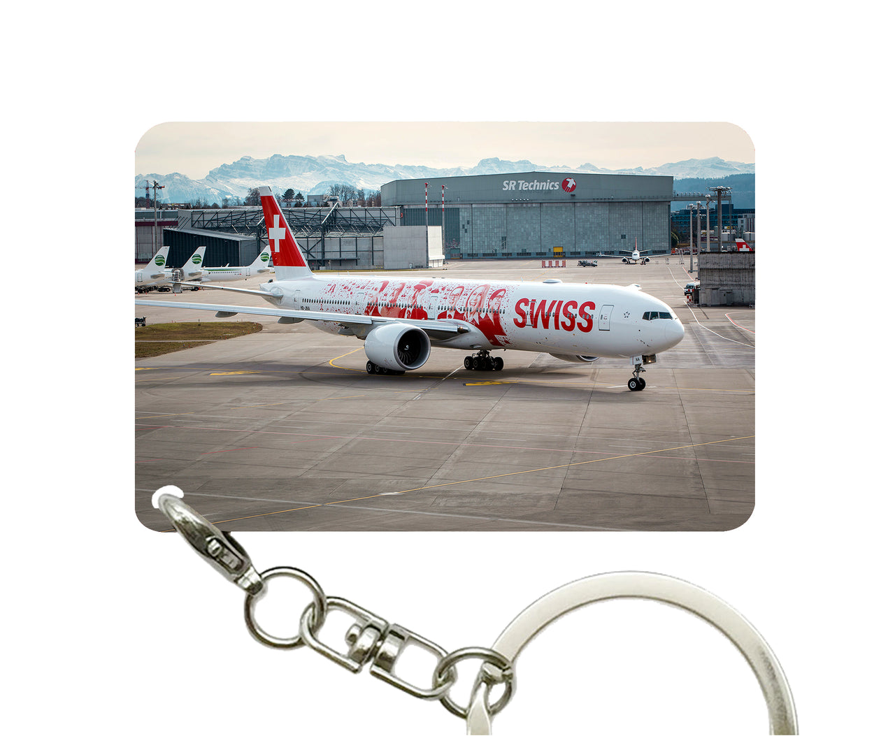 Swiss Airlines Boeing 777 Designed Key Chains