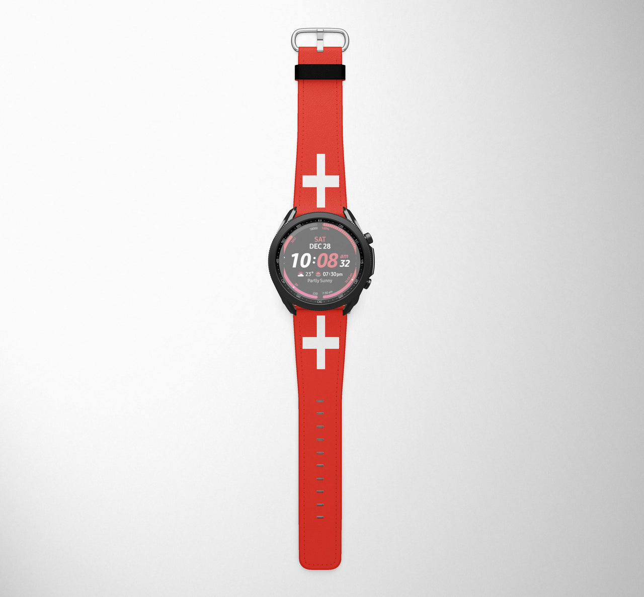 Switzerland Flag Samsung & Huawei Watch Bands