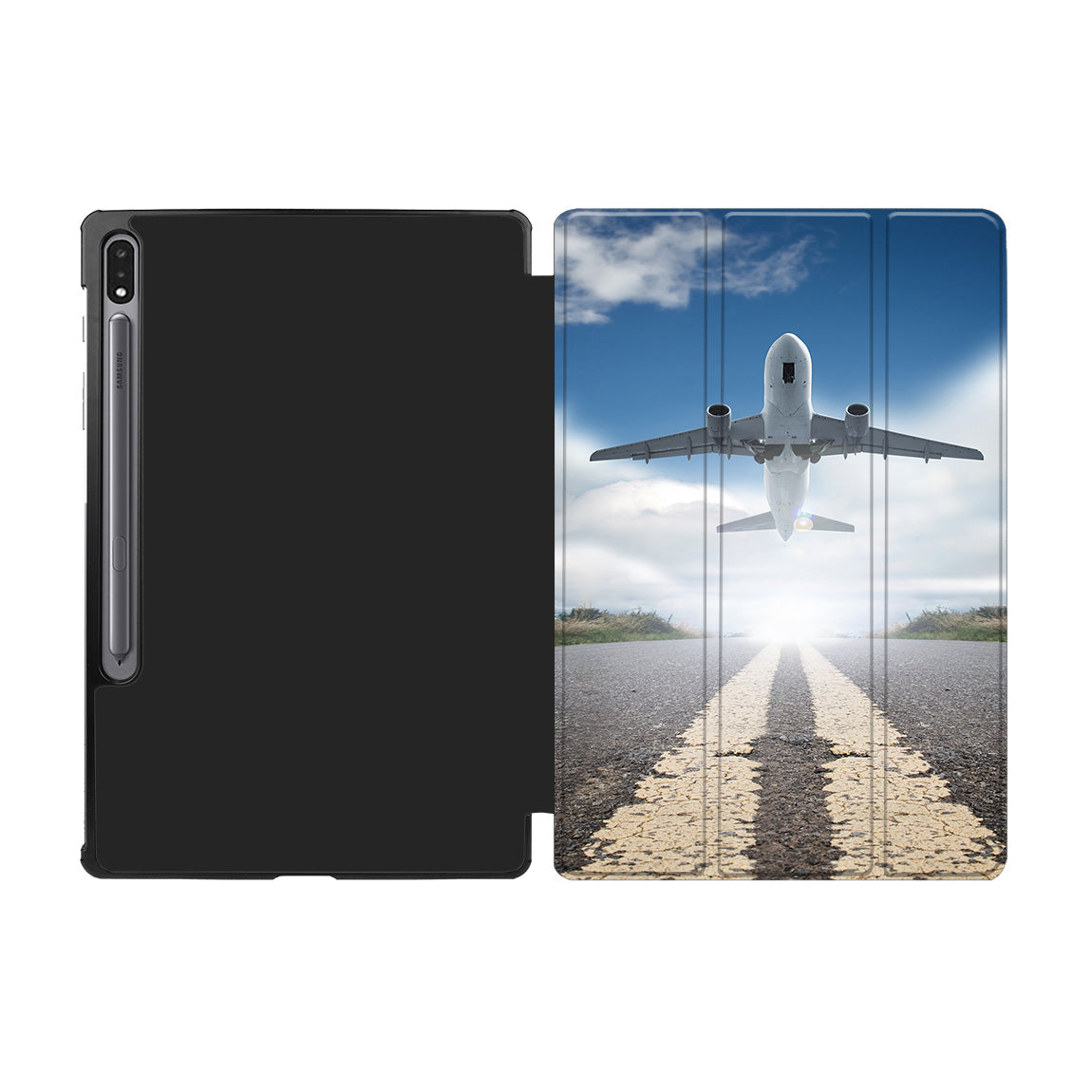 Taking Off Aircraft Designed Samsung Tablet Cases