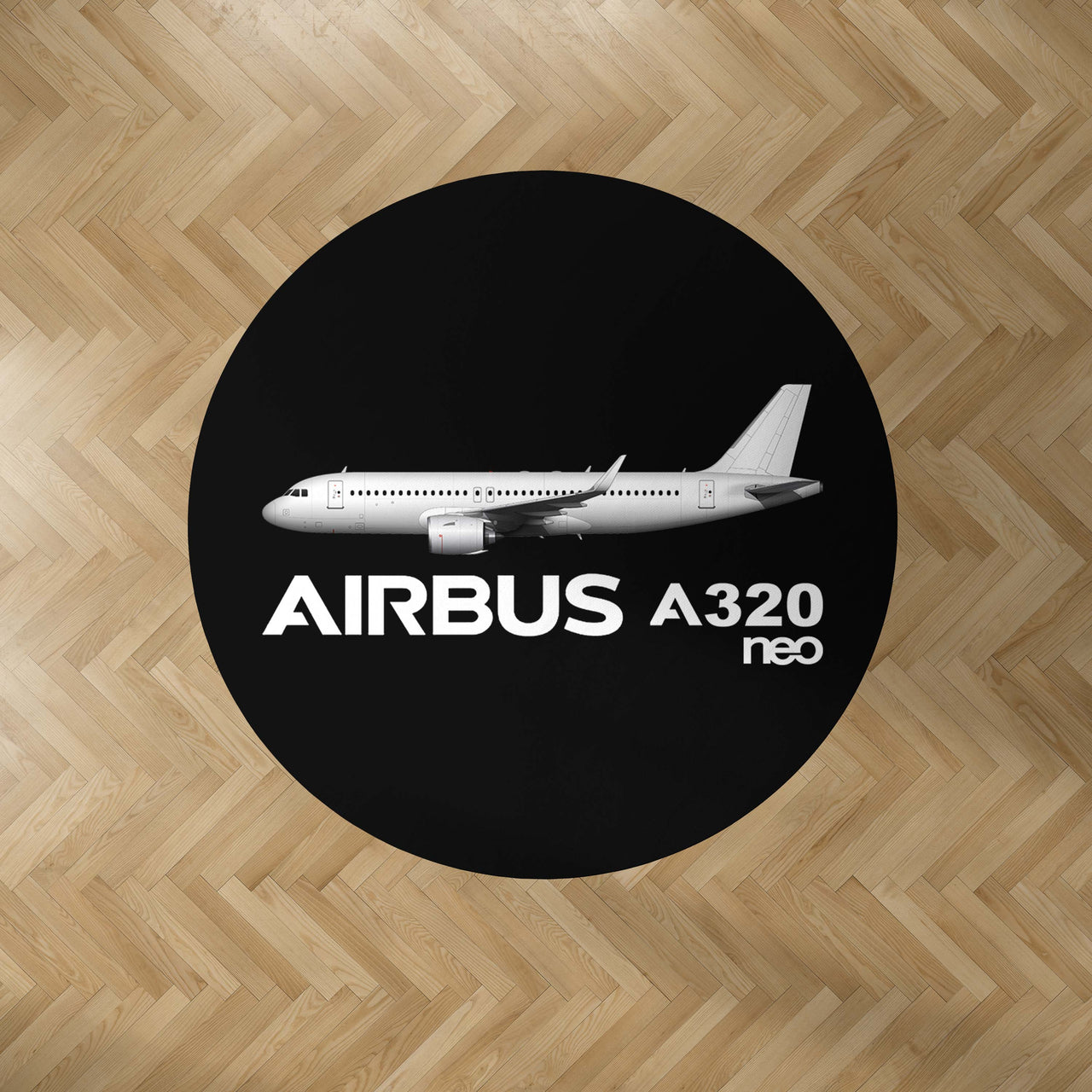 The Airbus A320Neo Designed Carpet & Floor Mats (Round)