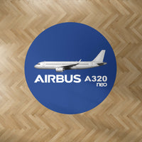 Thumbnail for The Airbus A320Neo Designed Carpet & Floor Mats (Round)