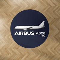 Thumbnail for The Airbus A320Neo Designed Carpet & Floor Mats (Round)