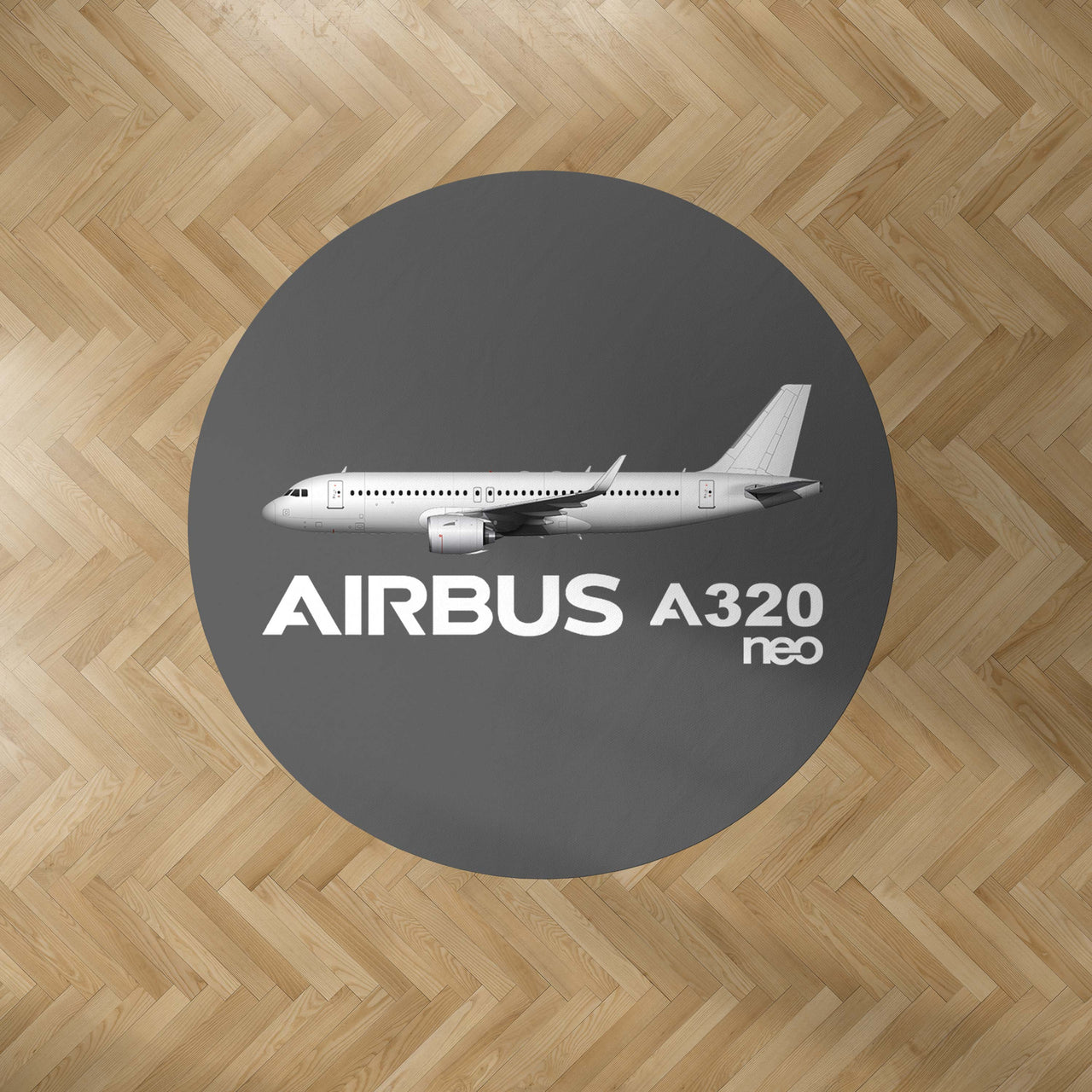 The Airbus A320Neo Designed Carpet & Floor Mats (Round)