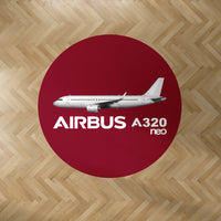 Thumbnail for The Airbus A320Neo Designed Carpet & Floor Mats (Round)