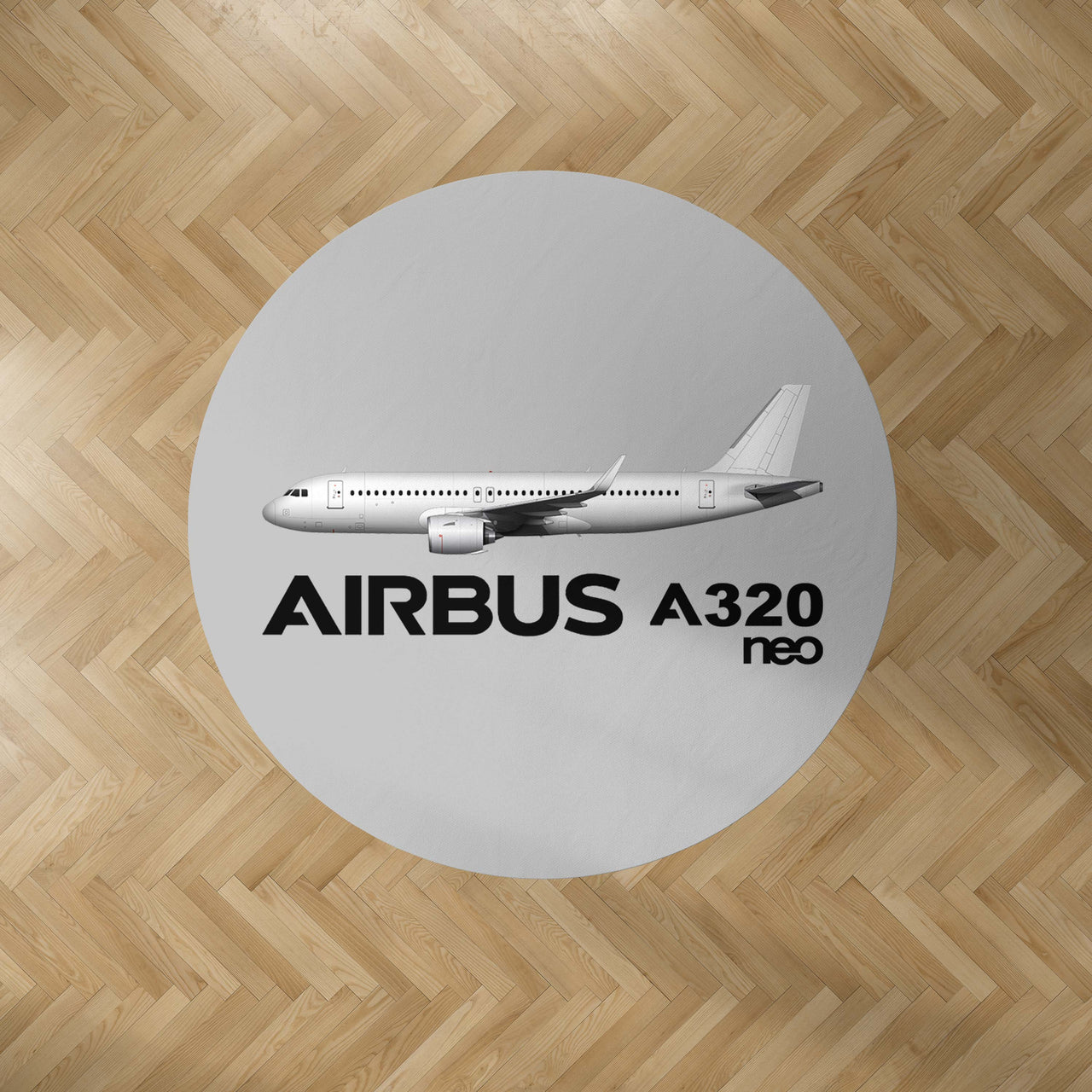 The Airbus A320Neo Designed Carpet & Floor Mats (Round)