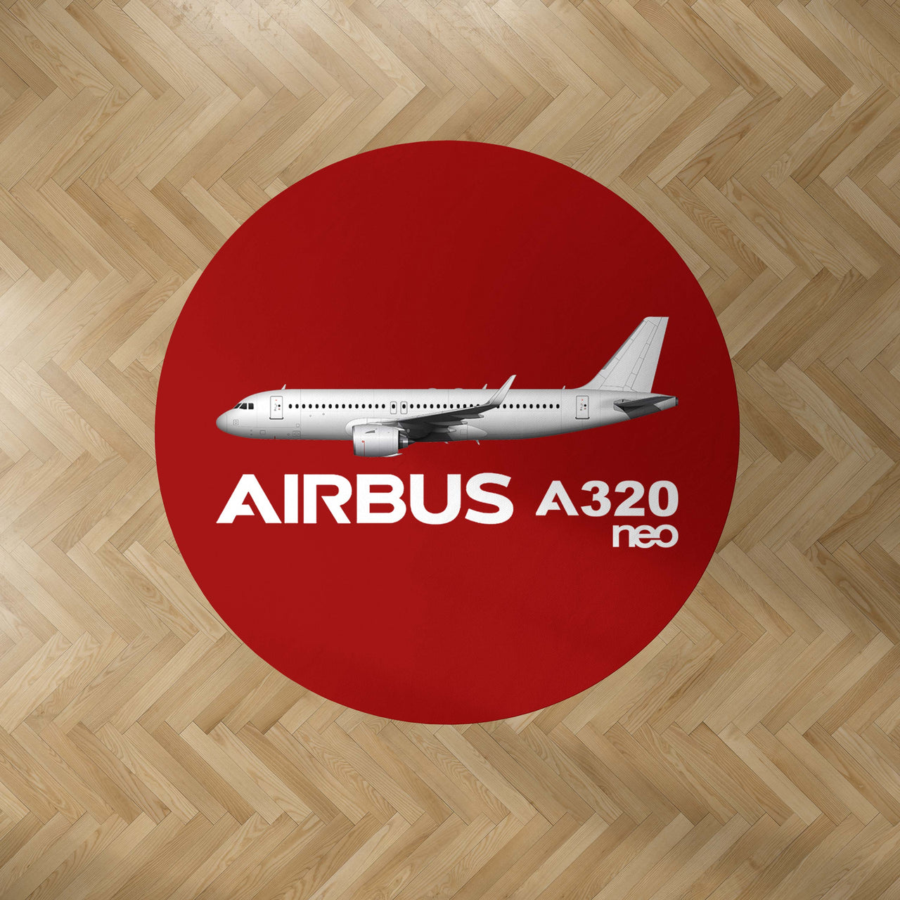 The Airbus A320Neo Designed Carpet & Floor Mats (Round)