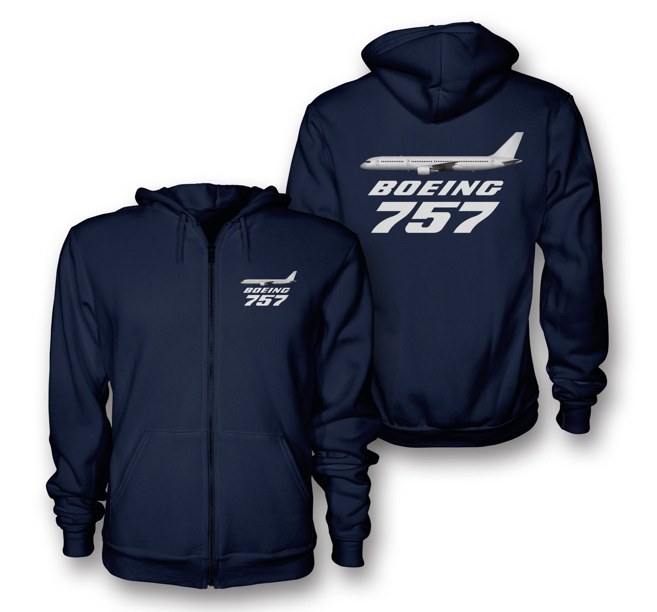 The Boeing 757 Designed Zipped Hoodies