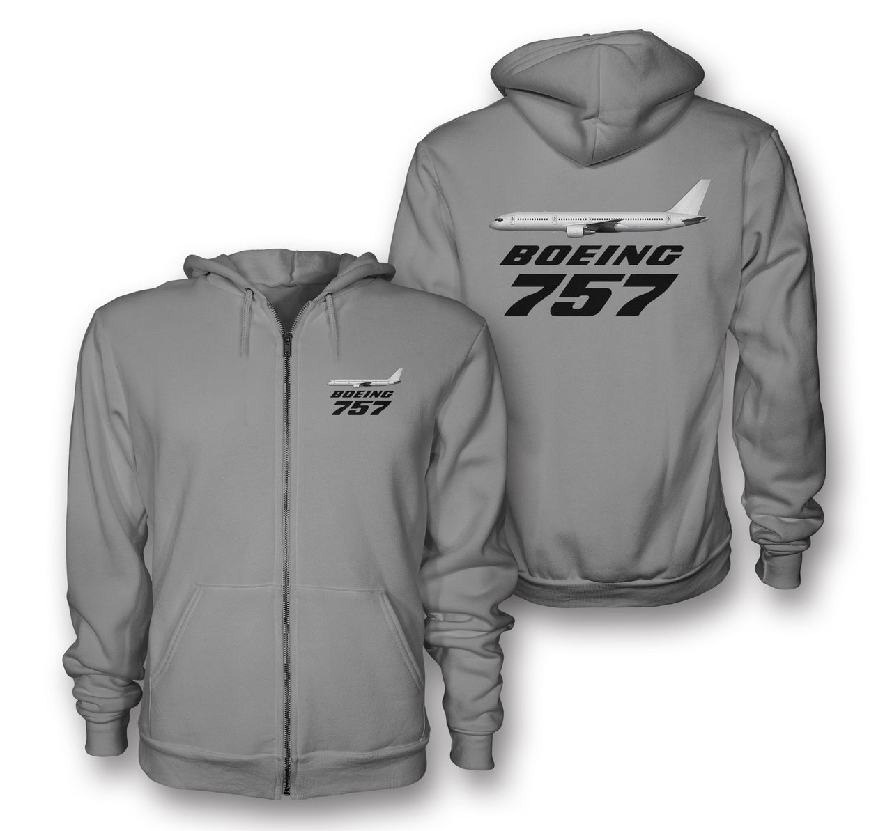 The Boeing 757 Designed Zipped Hoodies