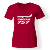 Thumbnail for The Boeing 757 Designed V-Neck T-Shirts