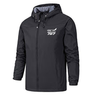 Thumbnail for The Boeing 767 Designed Rain Jackets & Windbreakers