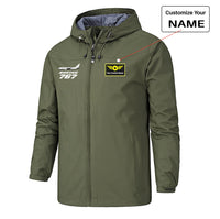 Thumbnail for The Boeing 767 Designed Rain Jackets & Windbreakers