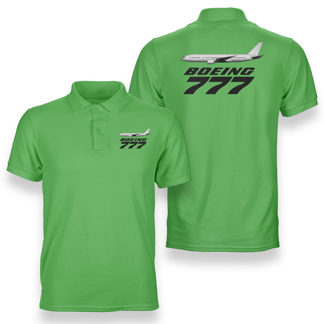 The Boeing 777 Designed Double Side Polo T-Shirts