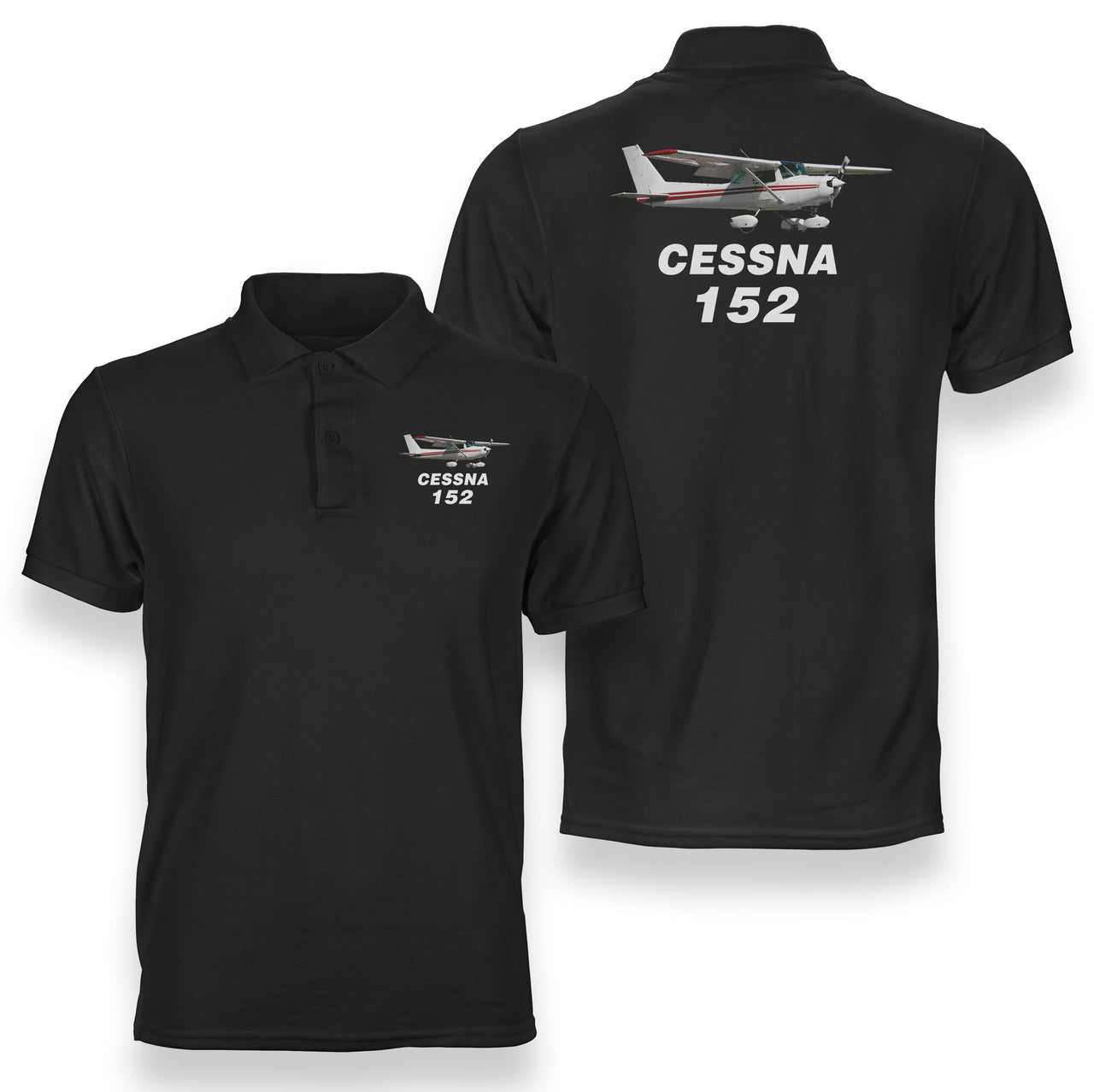 The Cessna 152 Designed Double Side Polo T-Shirts