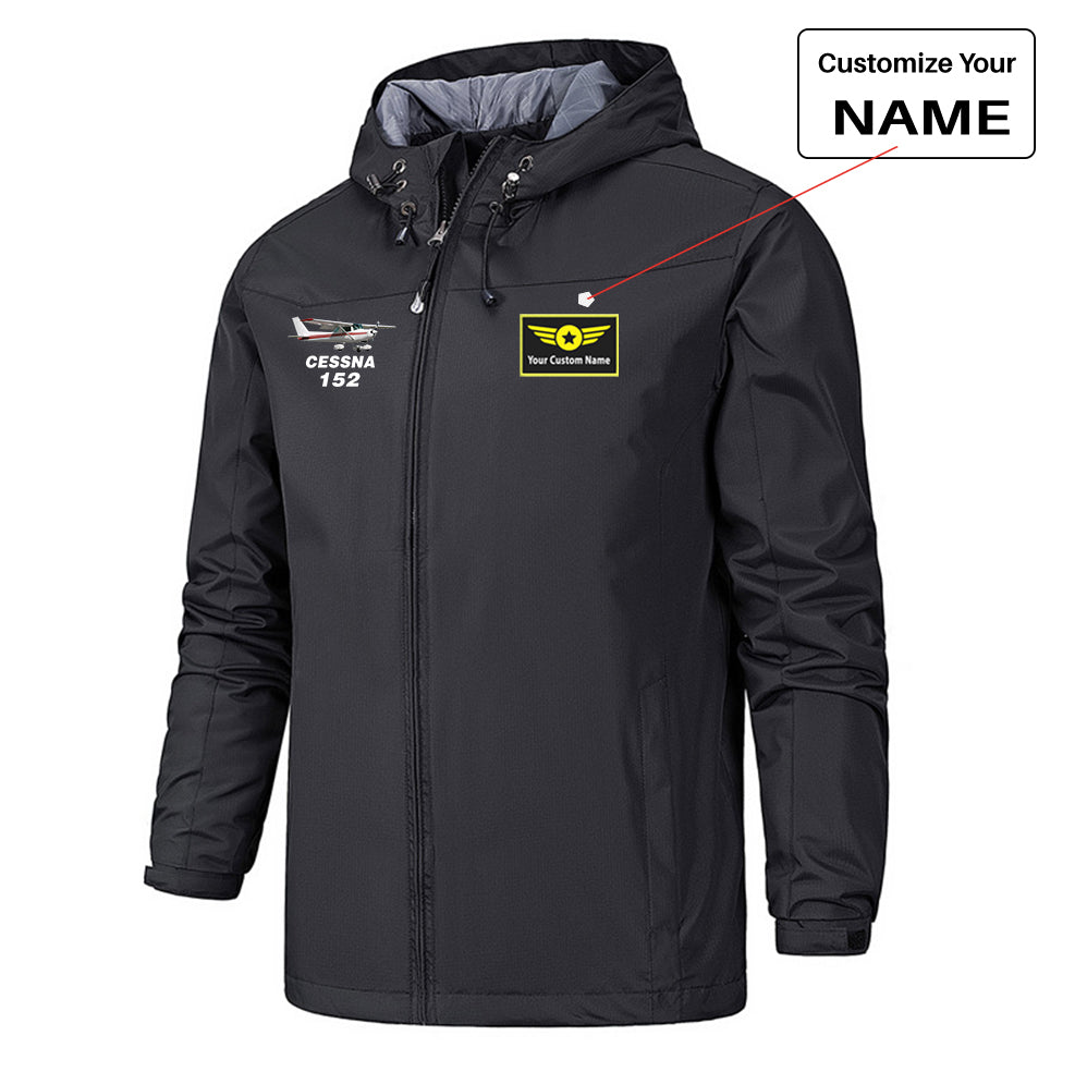 The Cessna 152 Designed Rain Jackets & Windbreakers