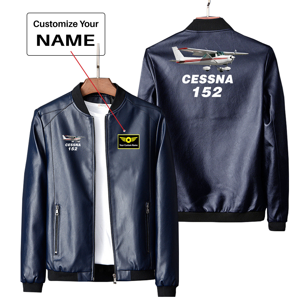 The Cessna 152 Designed PU Leather Jackets