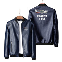 Thumbnail for The Cessna 152 Designed PU Leather Jackets