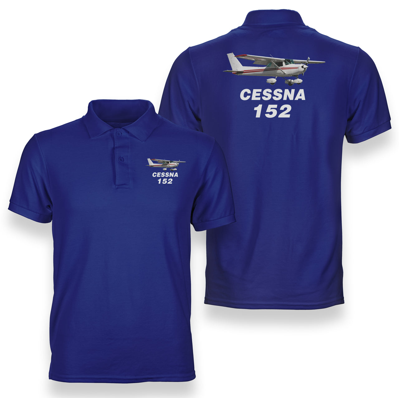 The Cessna 152 Designed Double Side Polo T-Shirts