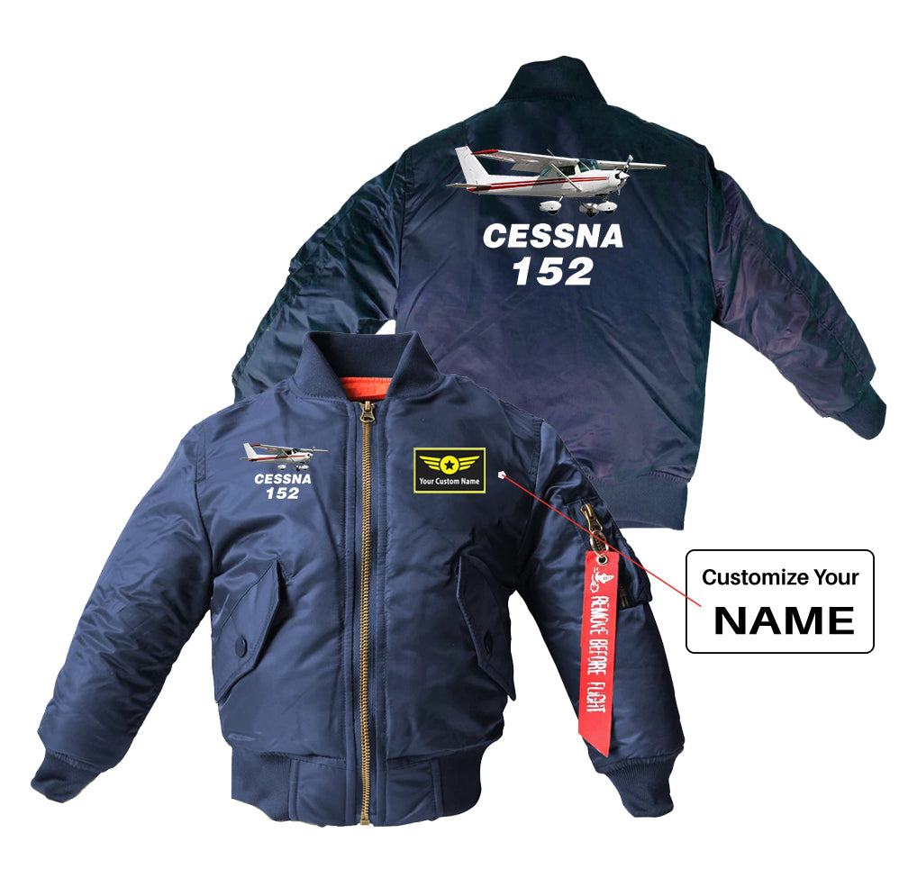 The Cessna 152 Designed Children Bomber Jackets