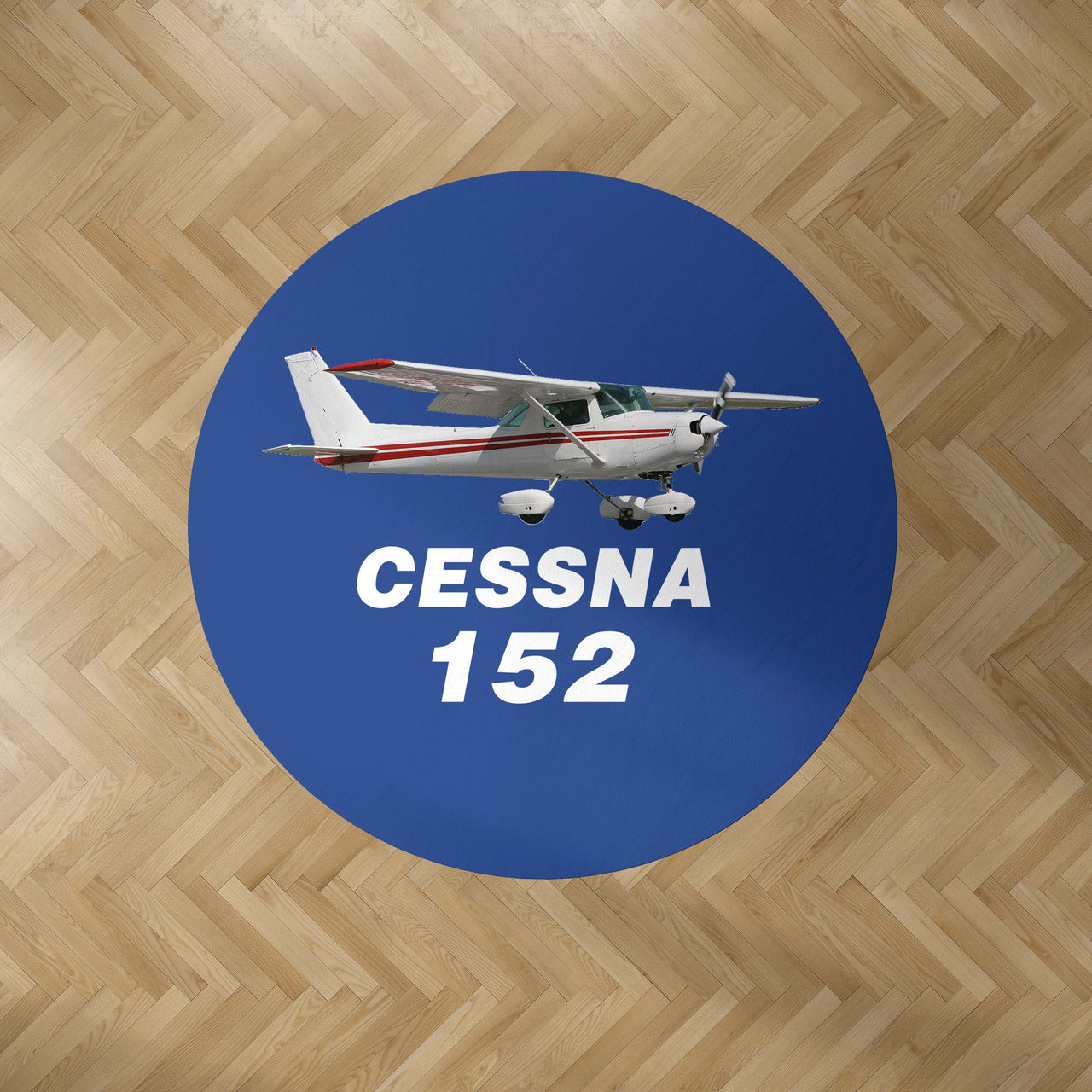 The Cessna 152 Designed Carpet & Floor Mats (Round)