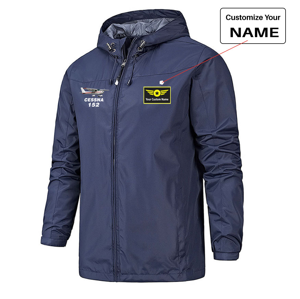 The Cessna 152 Designed Rain Jackets & Windbreakers