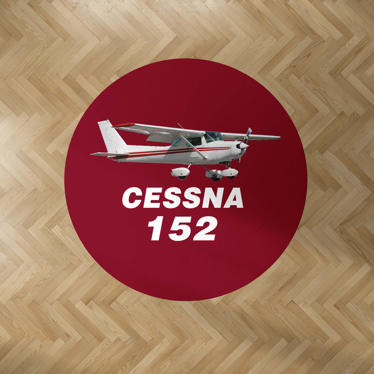 The Cessna 152 Designed Carpet & Floor Mats (Round)