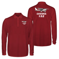 Thumbnail for The Cessna 152 Designed Long Sleeve Polo T-Shirts (Double-Side)