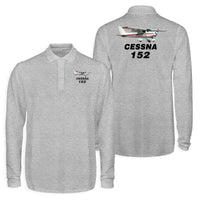 Thumbnail for The Cessna 152 Designed Long Sleeve Polo T-Shirts (Double-Side)