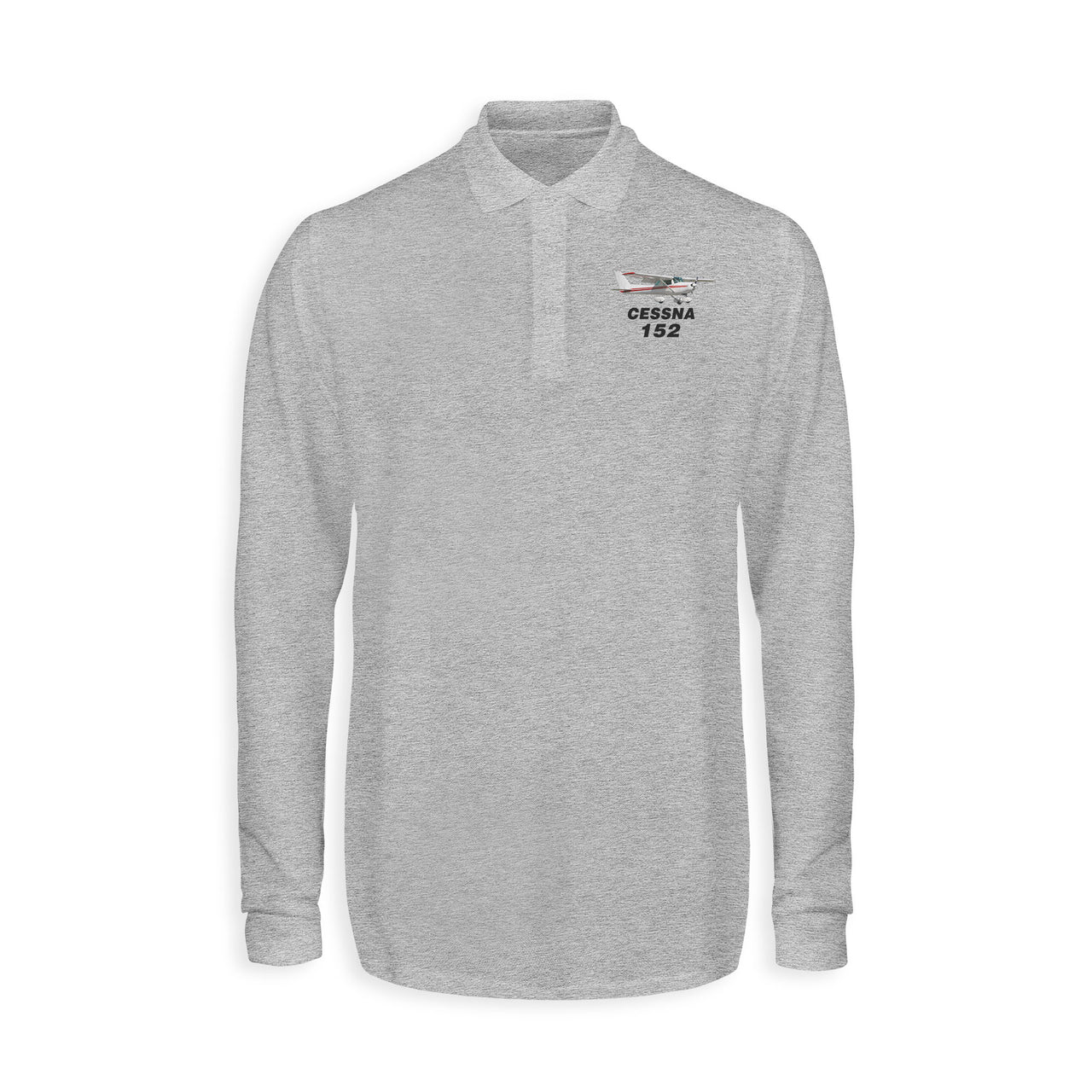 The Cessna 152 Designed Long Sleeve Polo T-Shirts