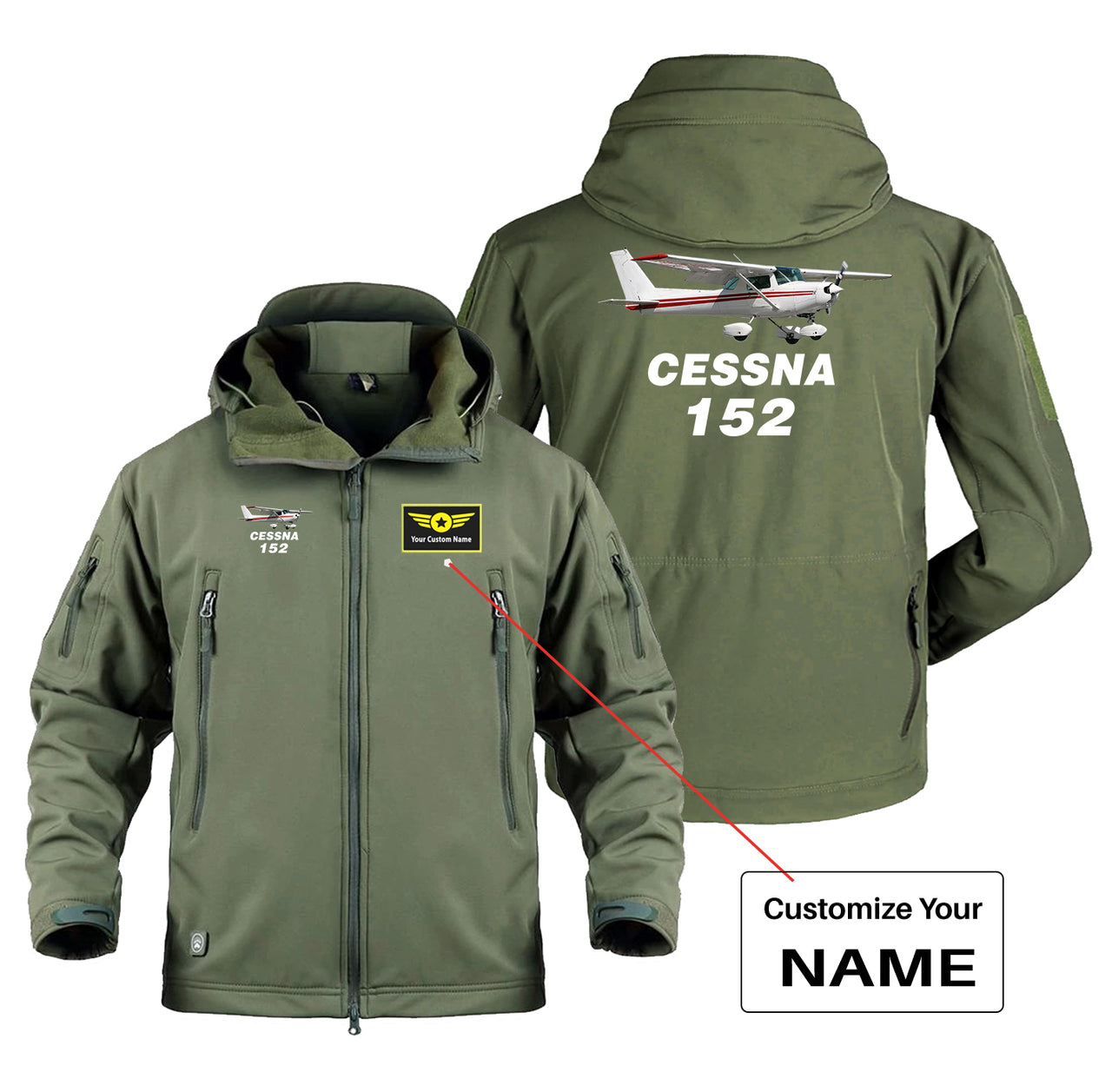 The Cessna 152 Designed Military Jackets (Customizable)