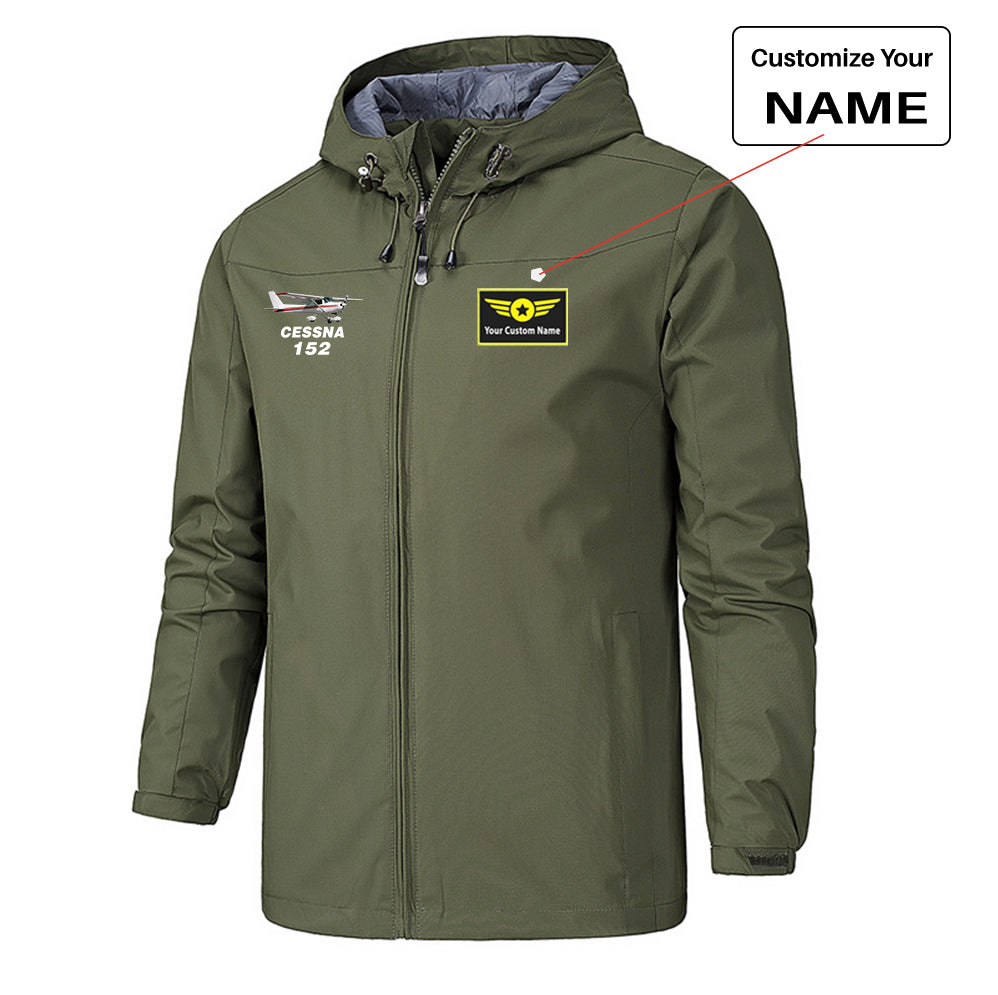 The Cessna 152 Designed Rain Jackets & Windbreakers