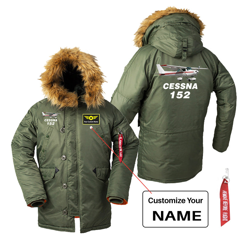 The Cessna 152 Designed Parka Bomber Jackets