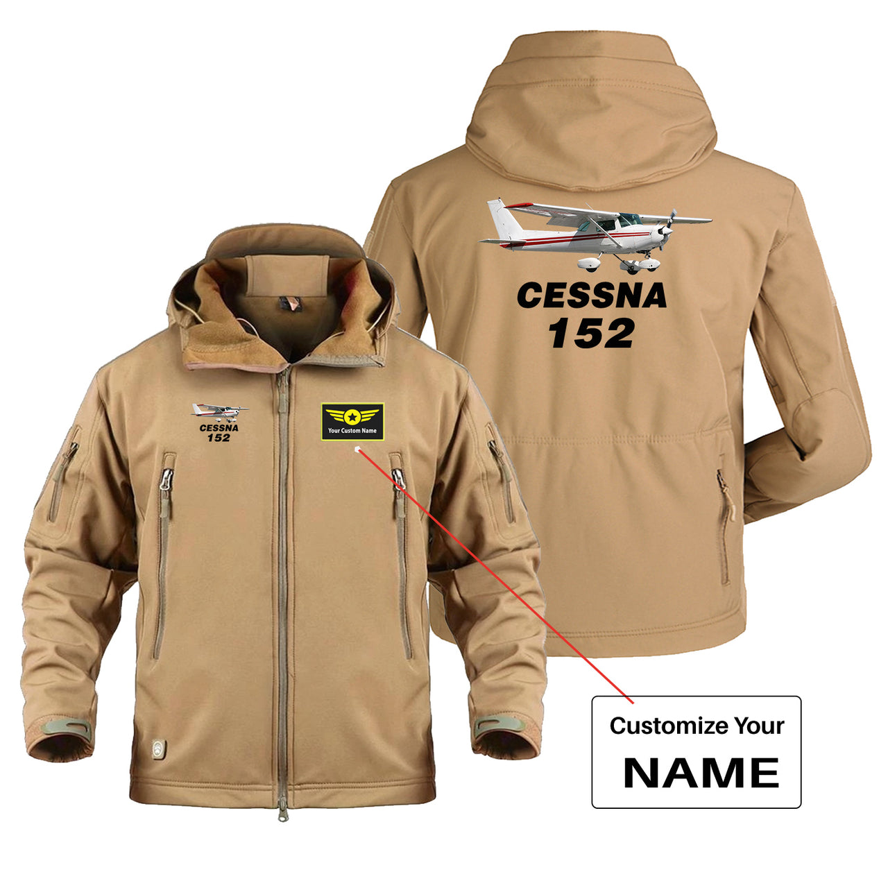 The Cessna 152 Designed Military Jackets (Customizable)