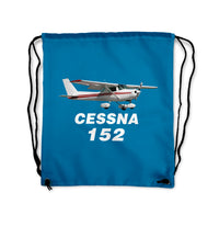 Thumbnail for The Cessna 152 Designed Drawstring Bags