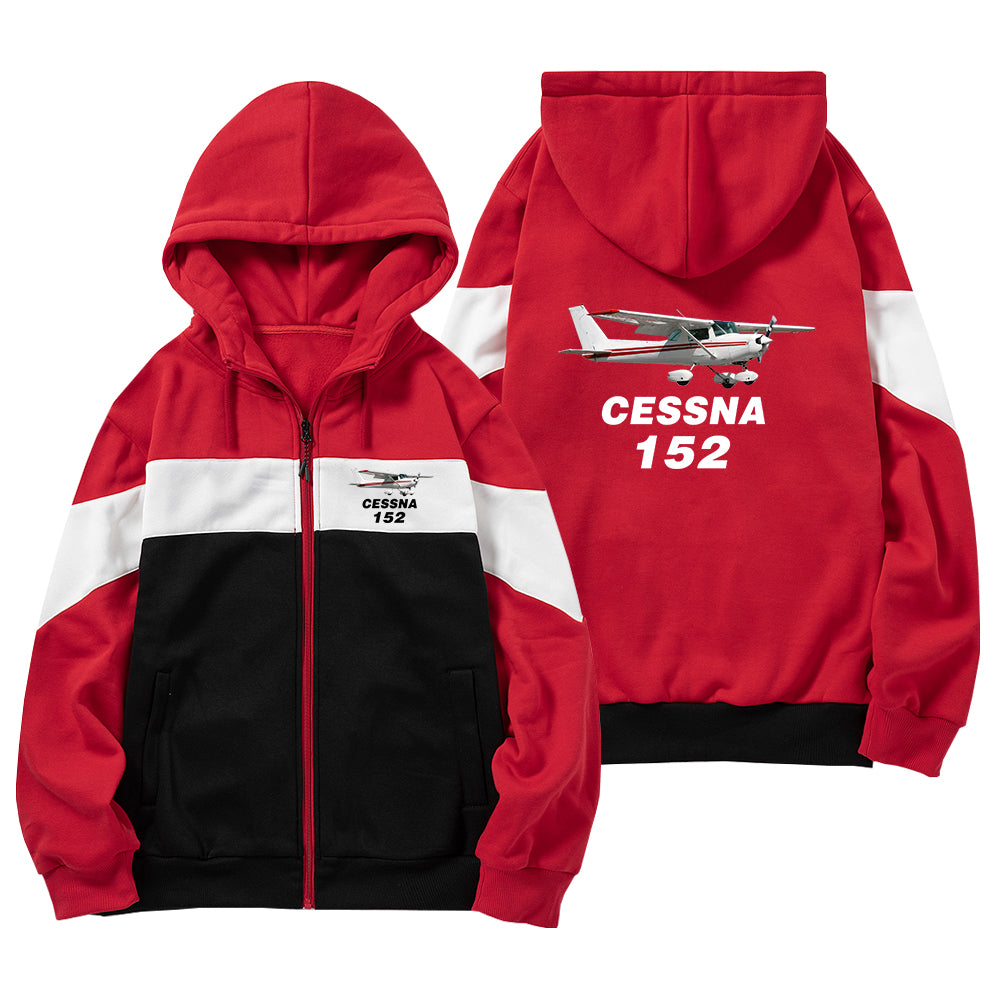 The Cessna 152 Designed Colourful Zipped Hoodies