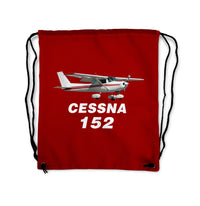 Thumbnail for The Cessna 152 Designed Drawstring Bags