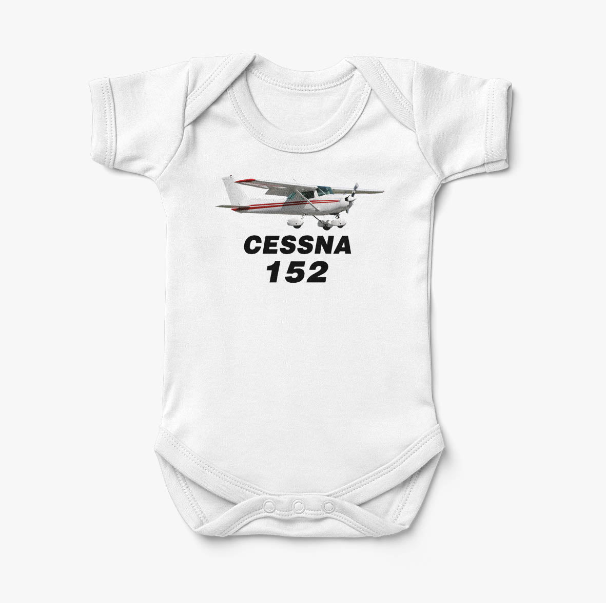 The Cessna 152 Designed Baby Bodysuits