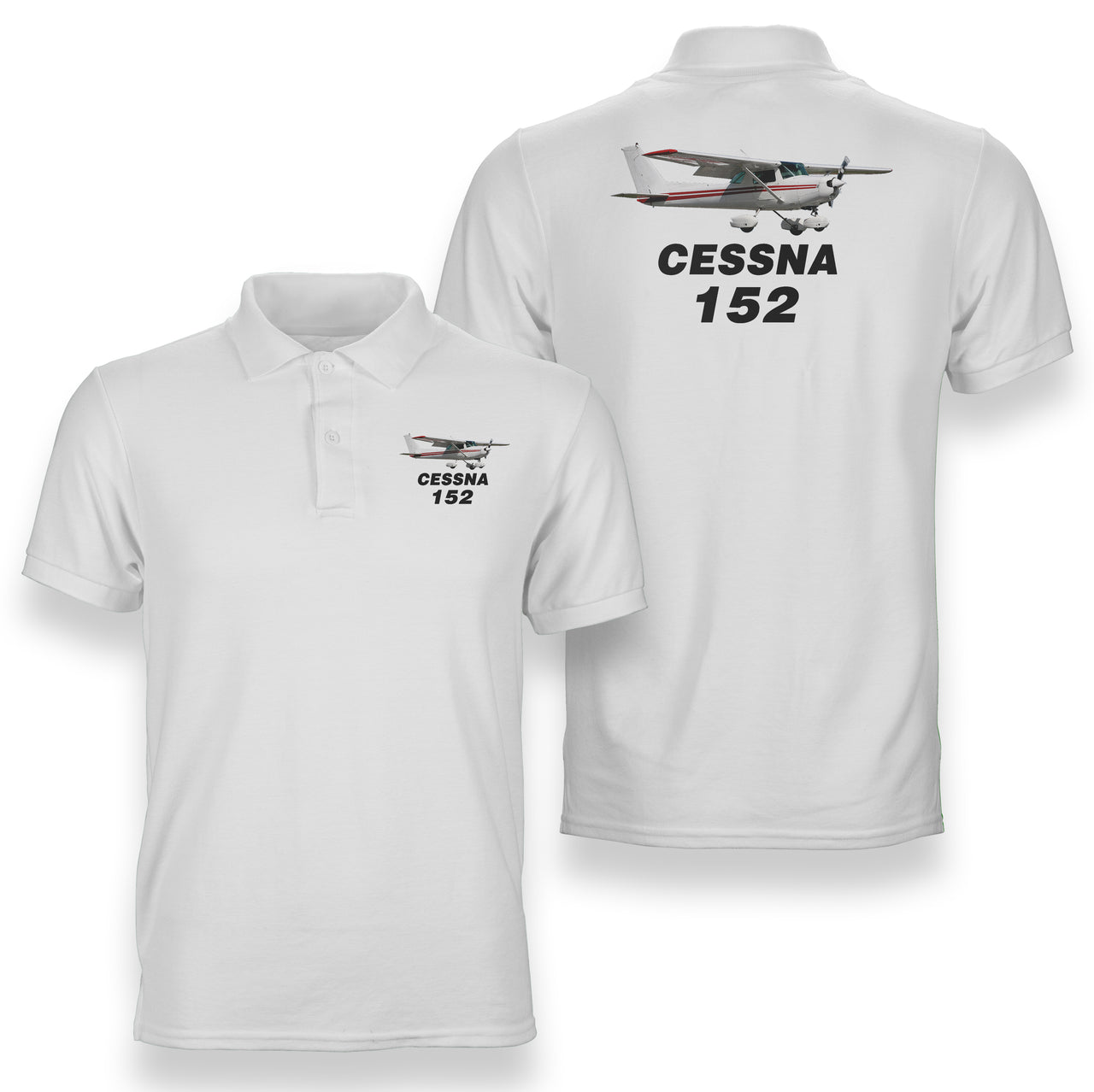 The Cessna 152 Designed Double Side Polo T-Shirts