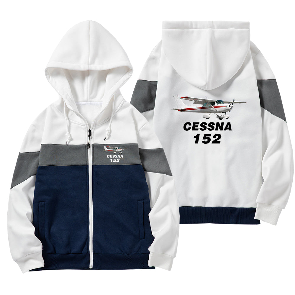 The Cessna 152 Designed Colourful Zipped Hoodies