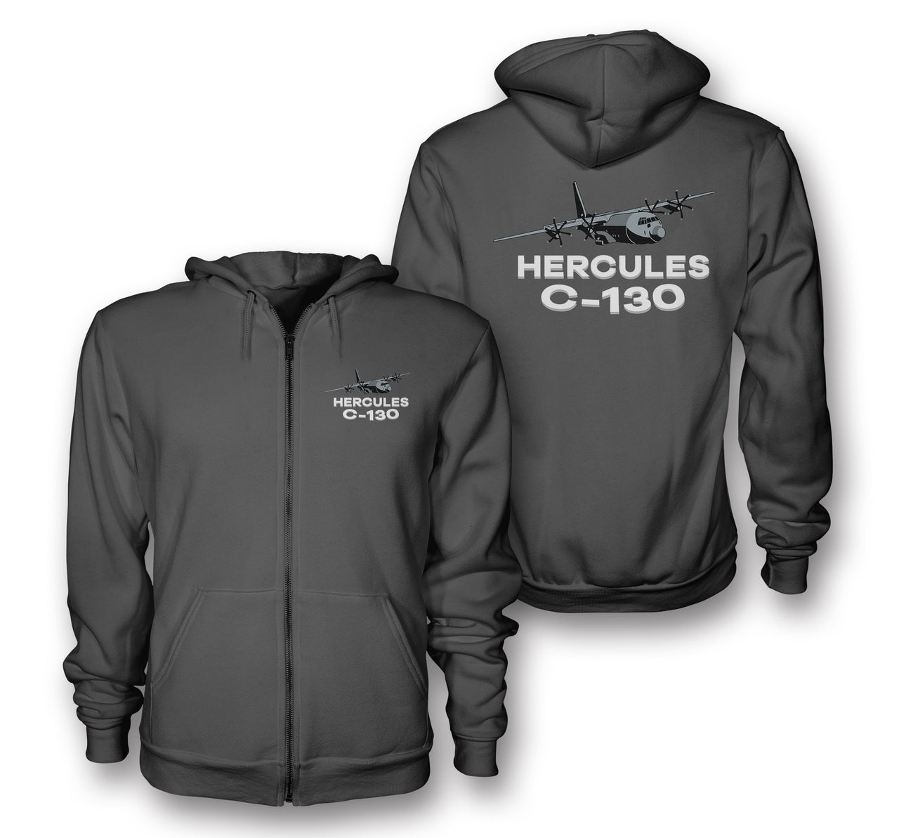 The Hercules C130 Designed Zipped Hoodies