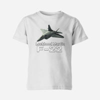 Thumbnail for The Lockheed Martin F22 Designed Children T-Shirts
