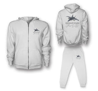 Thumbnail for The McDonnell Douglas F18 Designed Zipped Hoodies & Sweatpants Set