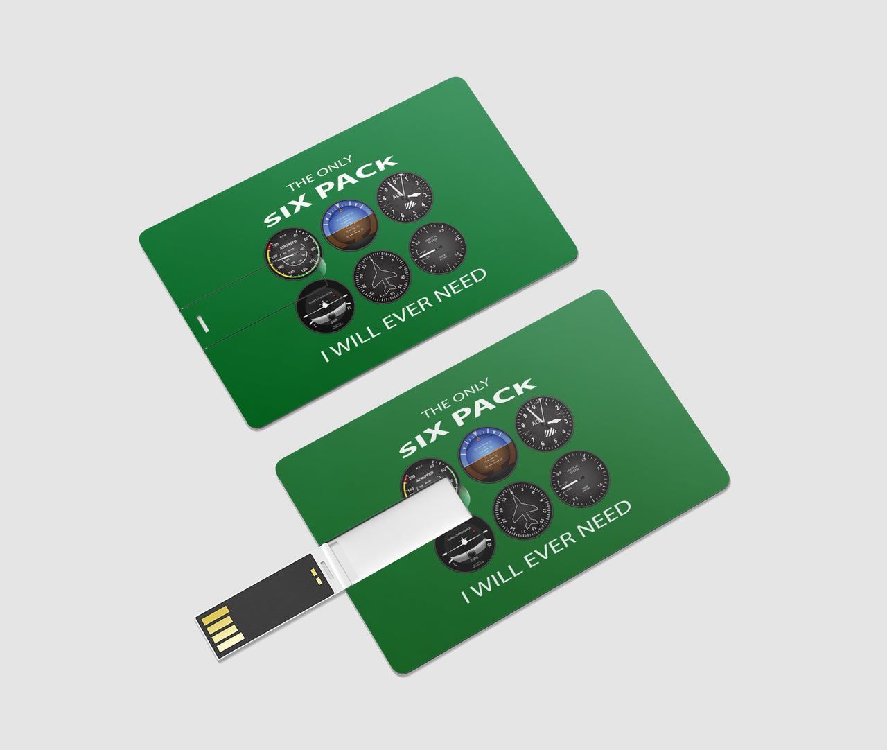 The Only Six Pack I Will Ever Need Designed USB Cards