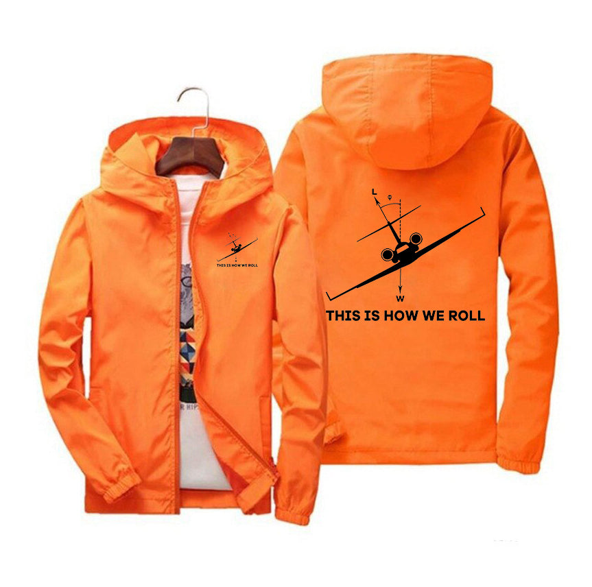 This is How We Roll Designed Windbreaker Jackets