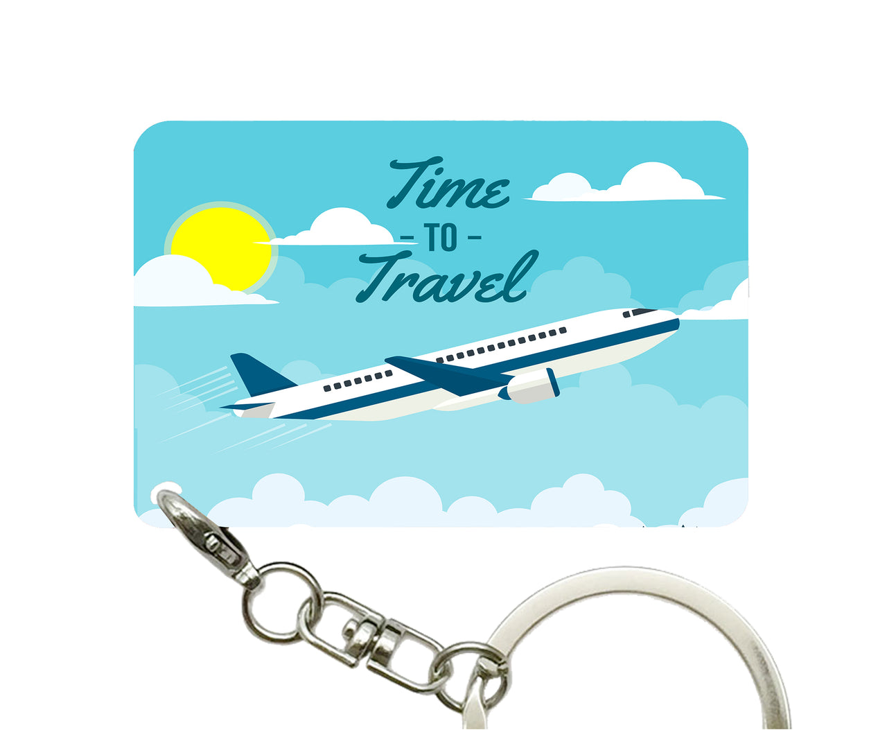 Time to Travel Designed Key Chains