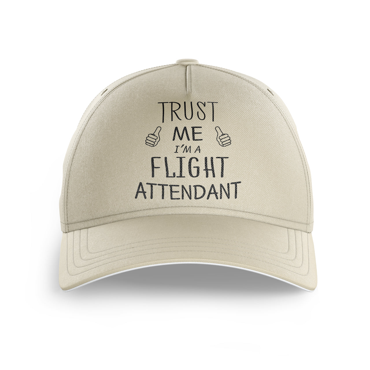 Trust Me I'm a Flight Attendant Printed Hats