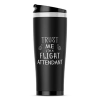 Thumbnail for Trust Me I'm a Flight Attendant Designed Travel Mugs