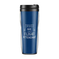 Thumbnail for Trust Me I'm a Flight Attendant Designed Travel Mugs