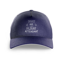 Thumbnail for Trust Me I'm a Flight Attendant Printed Hats